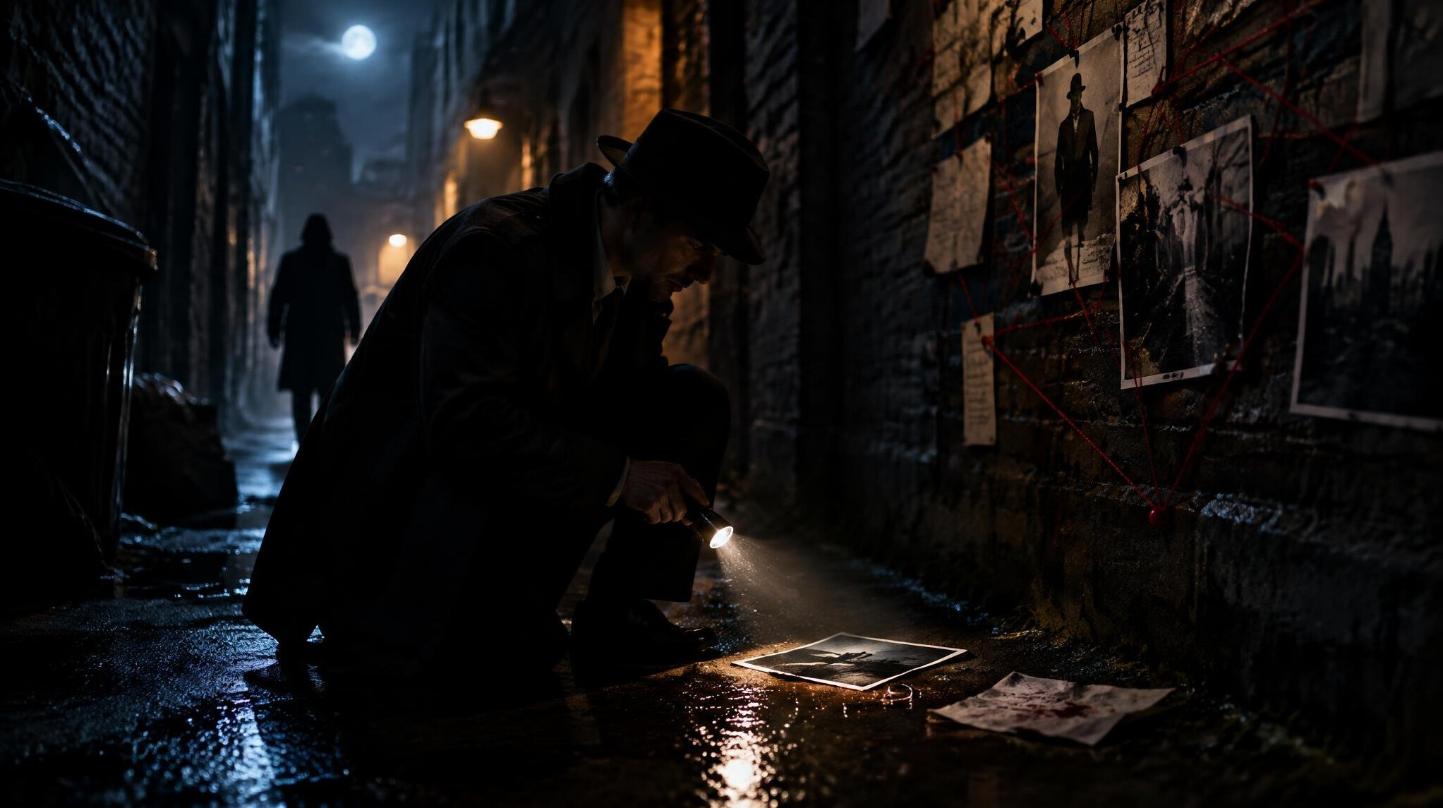 shadowy figure in alley
